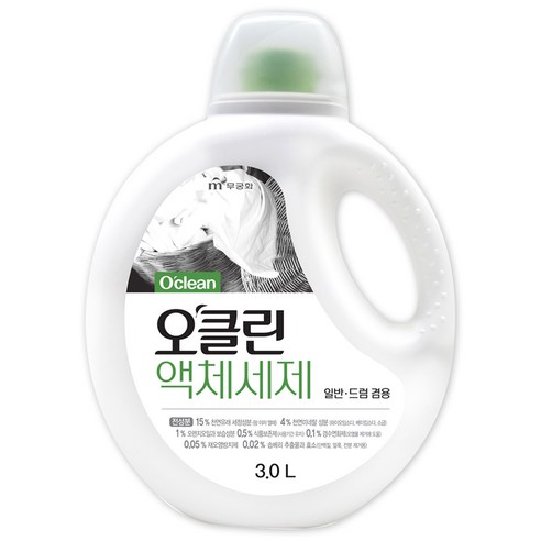 무궁화 오클린 액체세제, 3L, 1개