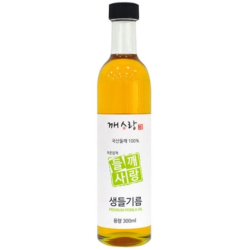 깨사랑 들깨사랑 저온압착 생들기름, 300ml, 1개