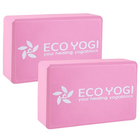 [에코요기] 요가블럭, 핑크, 2개