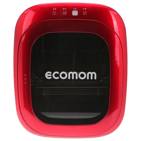 에코맘 음이온 젖병소독기 고급형 ECO-100, 레드
