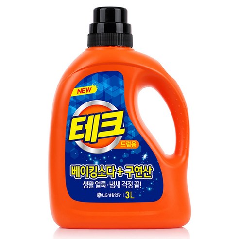 테크 베이킹소다 + 구연산 드럼용 액상세제 본품, 3L, 1개