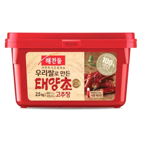 해찬들 태양초 골드 고추장, 2.5kg, 1개