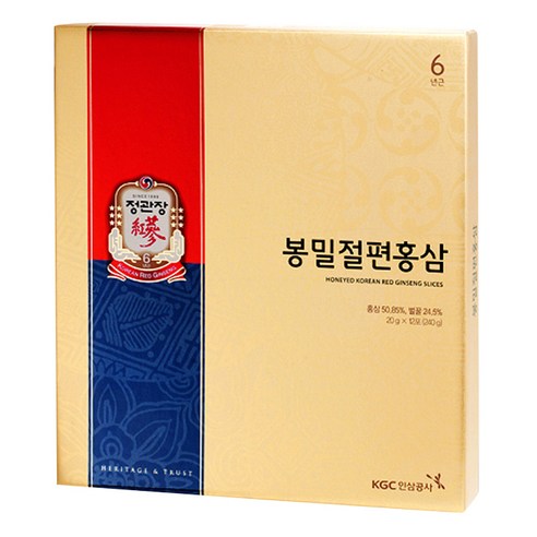 정관장 봉밀절편홍삼 + 쇼핑백, 240g, 1박스