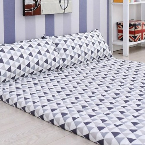 베드넷퍼니쳐 라텍스 매트 커버 SS (110 x 200 x 5cm) 북유럽네이비