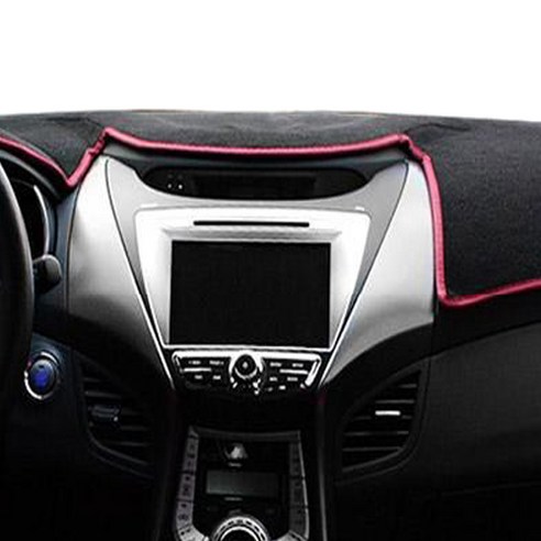 XAUTO 쉴드 PLUS 대시보드커버 투싼 네비매립 (블랙+레드), 1개