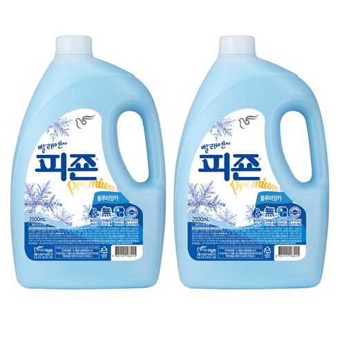 피죤 프리미엄 섬유유연제 블루비앙카 본품, 2500ml, 2개