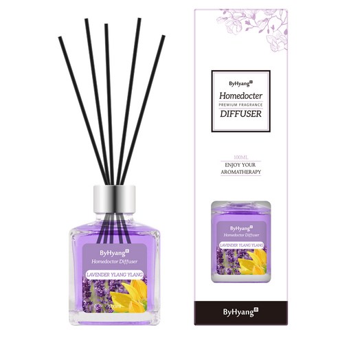 바이향 리프레싱 홈닥터 디퓨져 100ml, 라벤더 일랑일랑, 1개