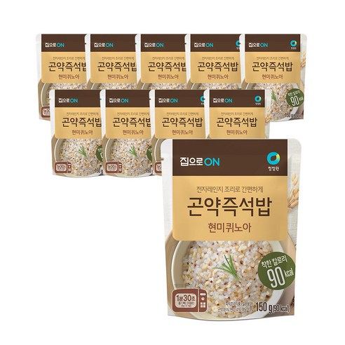 집으로온 곤약즉석밥 현미퀴노아, 150g, 10개입