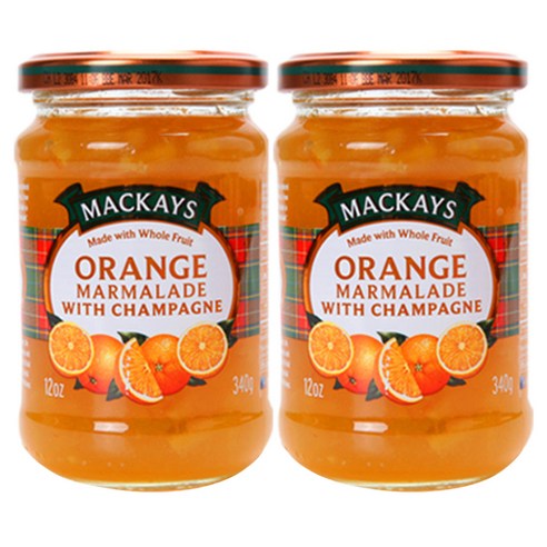 맥케이 오렌지 마멀레이드 잼, 340g, 2개