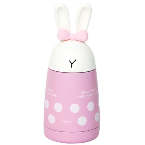 매직래빗 보온병, 핑크, 300ml