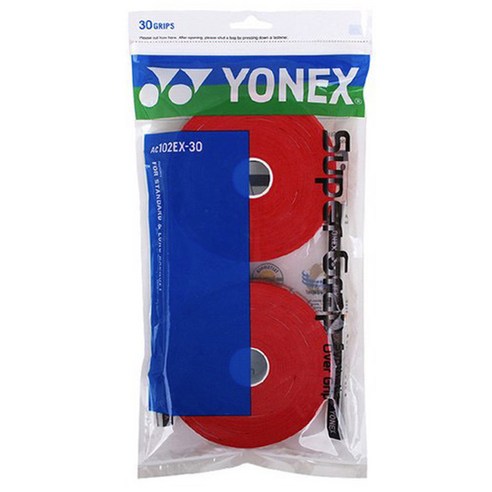 요넥스 배드민턴라켓 오버그립 AC-102EX 30p, 레드, 1개