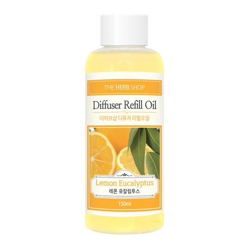 더허브샵 디퓨져 리필오일 150ml, 레몬 유칼립투스