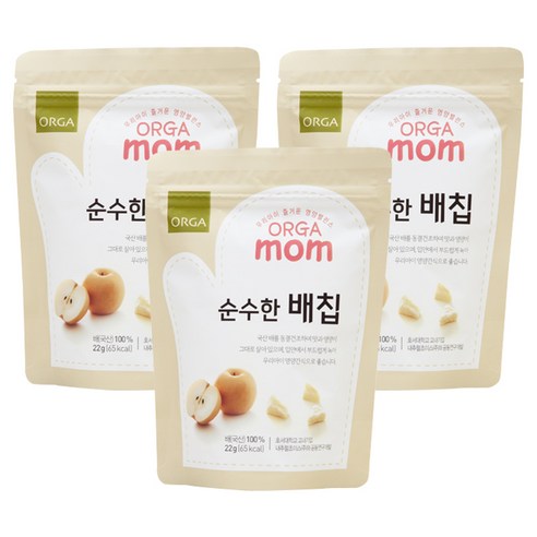 올가홀푸드 순수한 배칩 22g, 배, 3개
