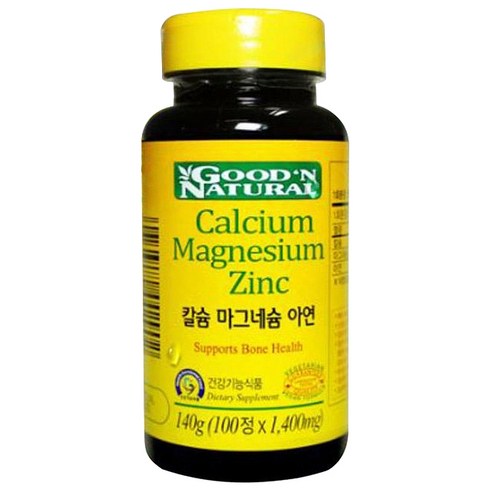 굿앤내추럴 칼슘 마그네슘 아연, 100정, 1개