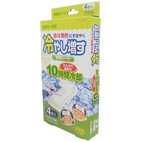 코쿠보 열냉각 시트(무향), 1개입, 4개