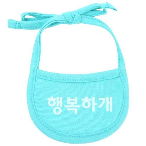 이츠독 강아지 턱받이 S, 민트(행복하개), 1개