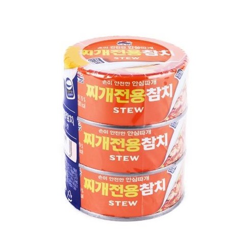 사조 안심따개 찌개전용참치, 150g, 3개
