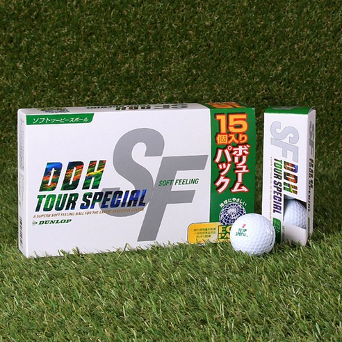  던롭 DDH 소프트필링 III 골프공 2피스 15p, 화이트, 15개입, 2개 