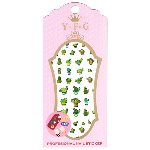 YFG 프로페셔널 네일 스티커, Y50, 1개