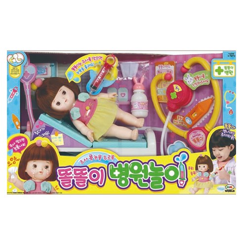 미미월드 주사 콕 눈물 주르륵 똘똘이 병원놀이, 혼합 색상
