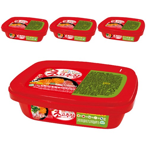진미 새콤하고 달콤한 초고추장, 170g, 4개