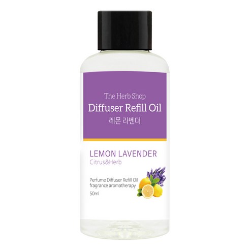더허브샵 차량용 디퓨저 리필오일, 1개, 레몬 라벤더