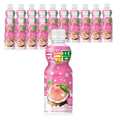 해태음료 코코팜 피치핑크 복숭아, 300ml, 24개