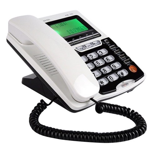 ANTEL 골전도 하이브리드 유선 전화기 ASE-705 화이트