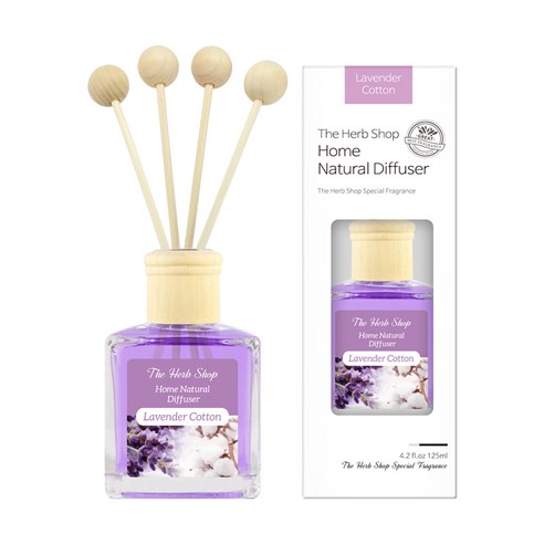 더허브샵 홈내추럴 디퓨저 125ml, 라벤더 코튼