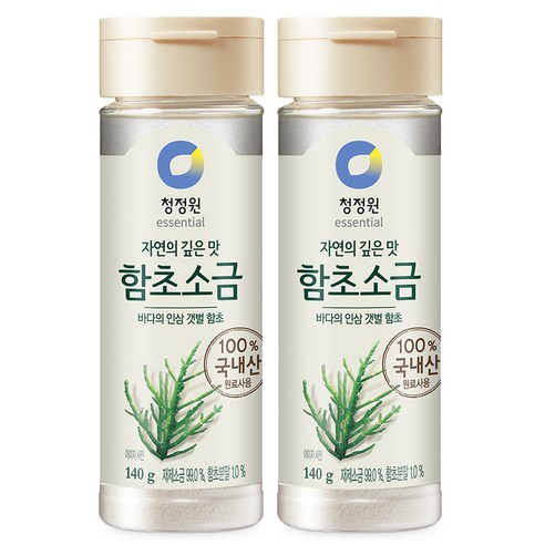 청정원 함초소금, 140g, 2개