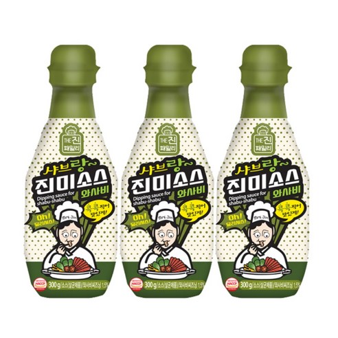 진미 소스 와사비, 300g, 3개