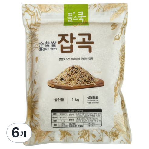 풀스쿡 순찹쌀, 1kg, 6개