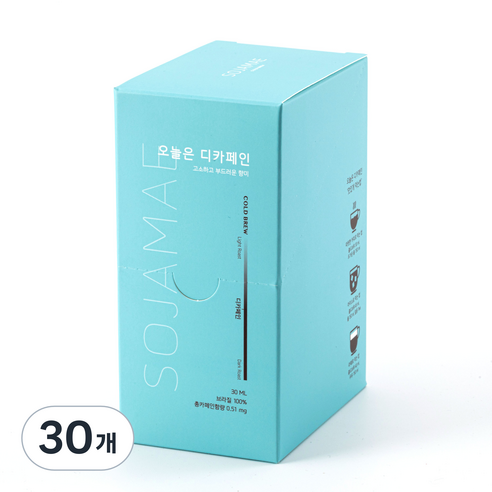 소자매 오늘은 디카페인 콜드브루 더치커피, 30ml, 10개입, 3개