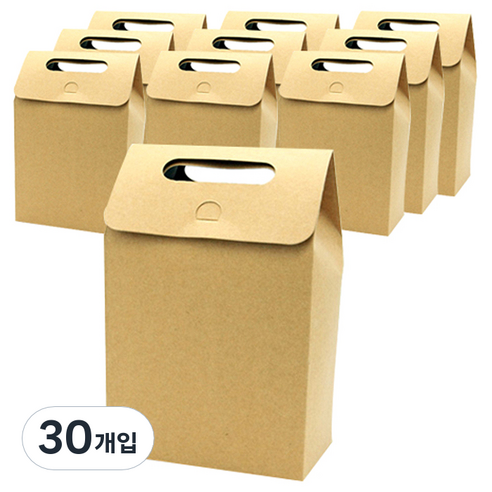 도나앤데코 손잡이상자 중, 크라프트, 30개입