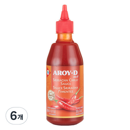 아로이디 스리라차 칠리소스, 510g, 6개