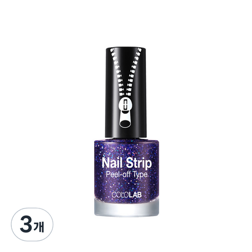 컬러랩 네일 스트립 매니큐어, P402 트롯 그랑 블루, 3개, 10ml