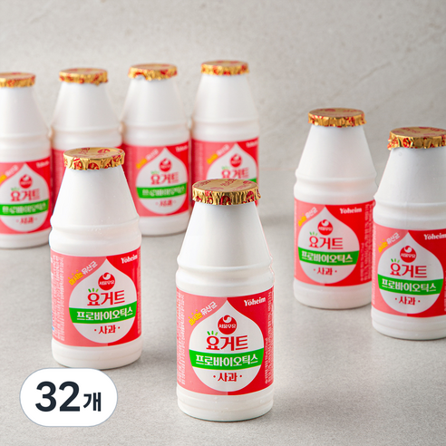 서울우유 요거트 프로바이오틱스 사과, 32개, 150ml