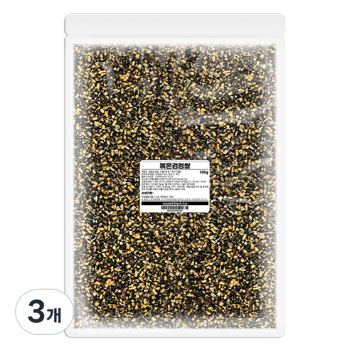 고미네 볶은 검정쌀, 500g, 3개
