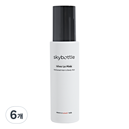 스카이보틀 퍼퓸 헤어 & 바디미스트 비바라핑크, 100ml, 6개