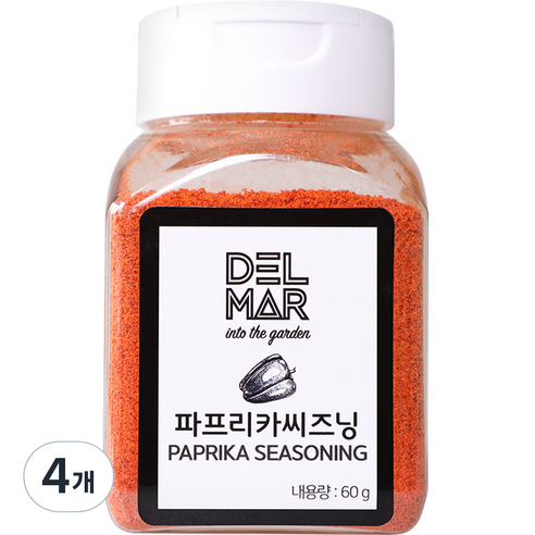 딜리셔스마켓 파프리카 시즈닝, 60g, 4개