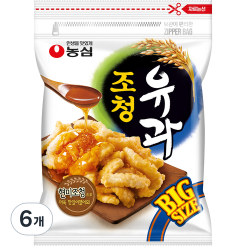 농심 조청유과, 320g, 6개