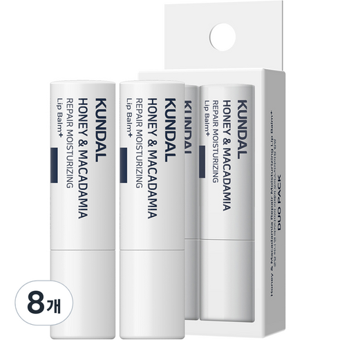 쿤달 리페어 립밤 3.6g, 무향, 8개