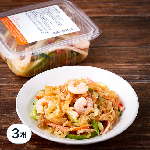 더반찬 새우 해파리 냉채, 230g, 3개