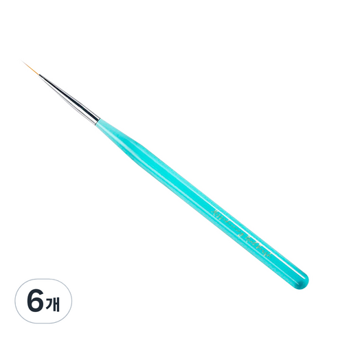 메이브라운 프로페셔널 네일브러쉬 롱 세필붓, 6개