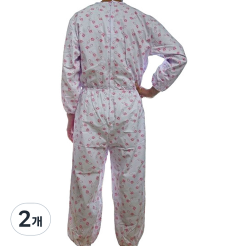 메디코 우주복 뒷지퍼 XL, 핑크국화, 2개