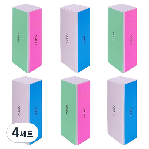 OON 4면 샌딩 블록 6p 세트, 4세트