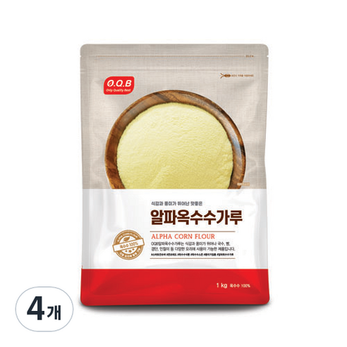 오큐비 알파옥수수 가루, 1kg, 4개