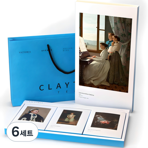 빅토리아 차 선물세트 2호, 얼그레이 5p + 페퍼민트 5p + 로즈플라워 5p, 6세트