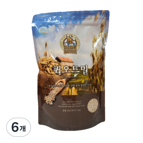 미스터론 퀵오트밀, 1kg, 6개