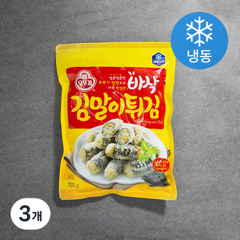 오뚜기 바삭 김말이튀김 (냉동), 700g, 3개